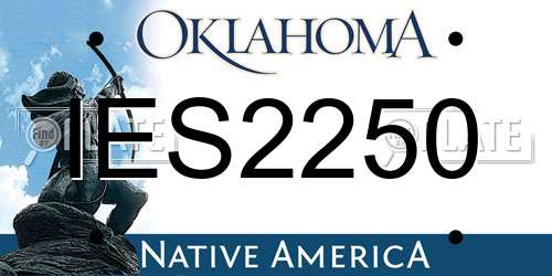 IES2250 Oklahoma License Plate