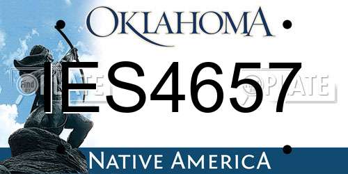 IES4657 Oklahoma License Plate