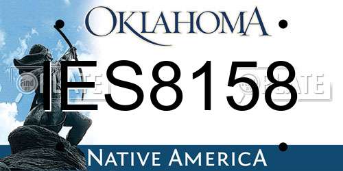 IES8158 Oklahoma License Plate