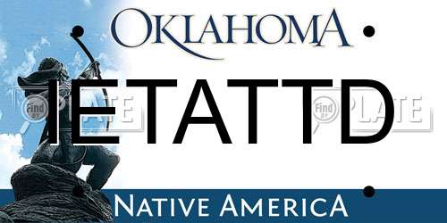 IETATTD Oklahoma License Plate