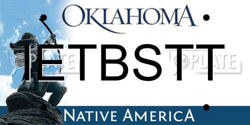 IETBSTT Oklahoma License Plate