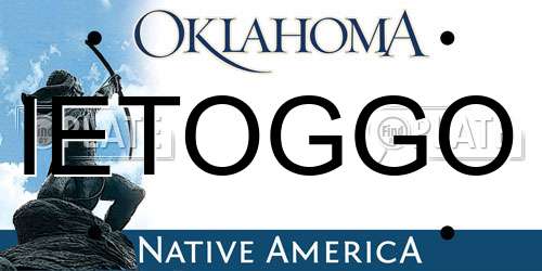 IETOGGO Oklahoma License Plate