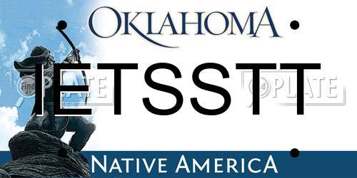 IETSSTT Oklahoma License Plate