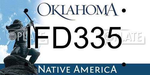 IFD335 Oklahoma License Plate