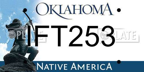 IFT253 Oklahoma License Plate