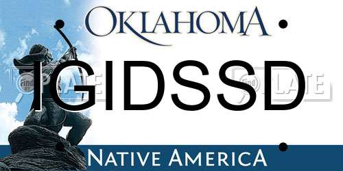IGIDSSD Oklahoma License Plate