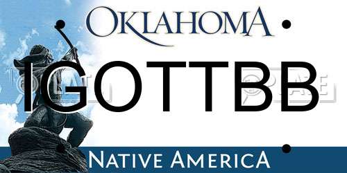 IGOTTBB Oklahoma License Plate