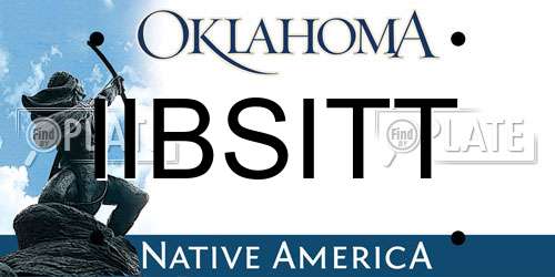 IIBSITT Oklahoma License Plate