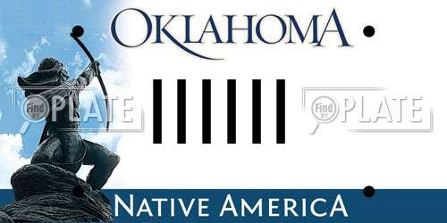 IIIIII Oklahoma License Plate