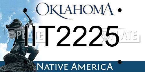 IIT2225 Oklahoma License Plate
