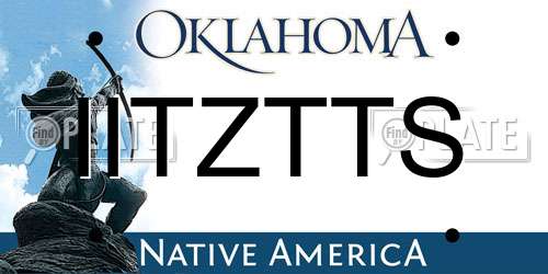 IITZTTS Oklahoma License Plate