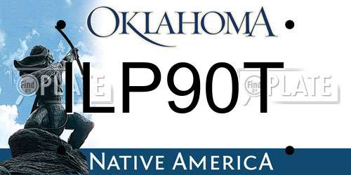 ILP90T Oklahoma License Plate