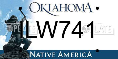 ILW741 Oklahoma License Plate