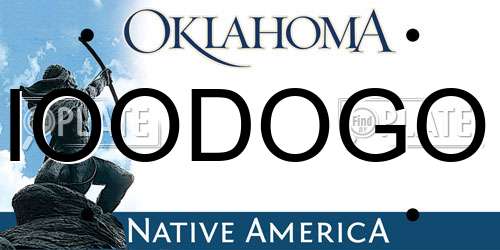 IOODOGO Oklahoma License Plate