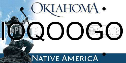 IOQOOGO Oklahoma License Plate