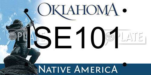ISE101 Oklahoma License Plate