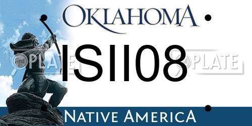 ISII08 Oklahoma License Plate