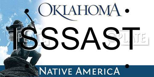 ISSSAST Oklahoma License Plate