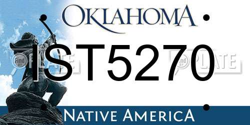 IST5270 Oklahoma License Plate