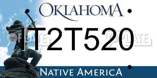 IT2T520 Oklahoma License Plate