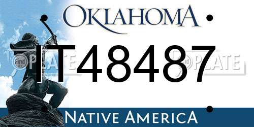 IT48487 Oklahoma License Plate