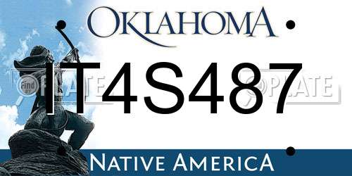 IT4S487 Oklahoma License Plate