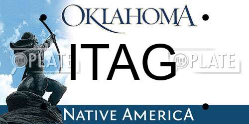 ITAG Oklahoma License Plate