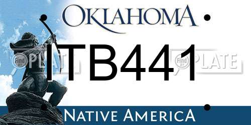 ITB441 Oklahoma License Plate