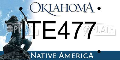 ITE477 Oklahoma License Plate