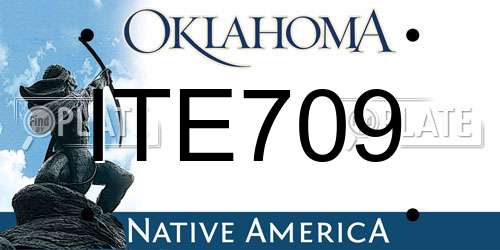 ITE709 Oklahoma License Plate
