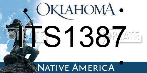 ITS1387 Oklahoma License Plate