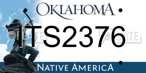 ITS2376 Oklahoma License Plate