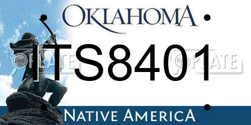 ITS8401 Oklahoma License Plate