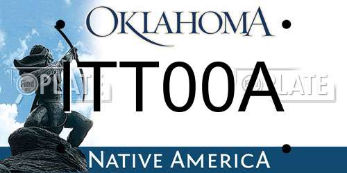 ITT00A Oklahoma License Plate