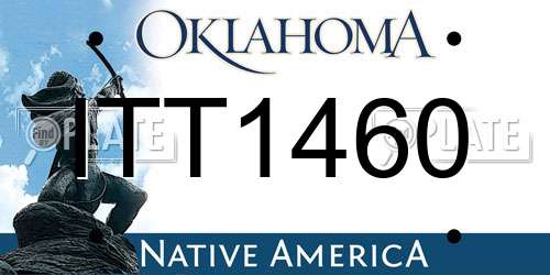 ITT1460 Oklahoma License Plate