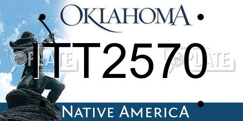 ITT2570 Oklahoma License Plate