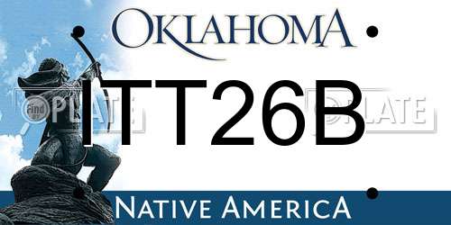 ITT26B Oklahoma License Plate