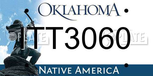 ITT3060 Oklahoma License Plate