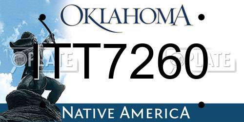ITT7260 Oklahoma License Plate