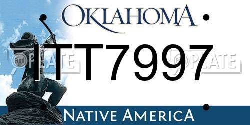 ITT7997 Oklahoma License Plate