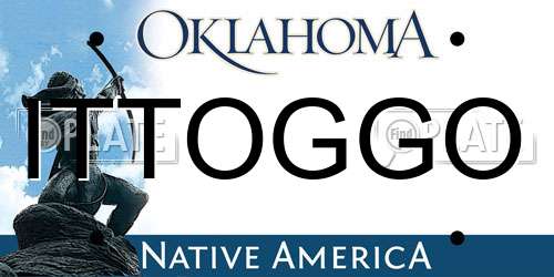 ITTOGGO Oklahoma License Plate