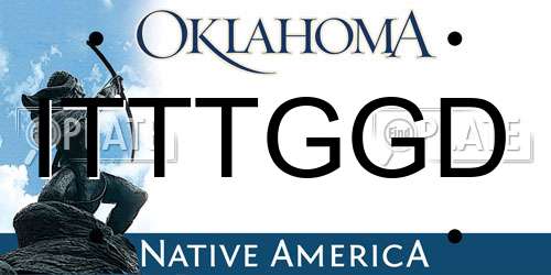 ITTTGGD Oklahoma License Plate