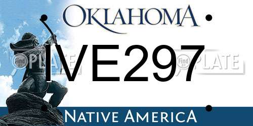 IVE297 Oklahoma License Plate