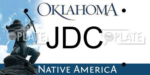 JDC Oklahoma License Plate