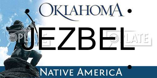 JEZBEL Oklahoma License Plate