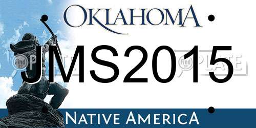 JMS2015 Oklahoma License Plate