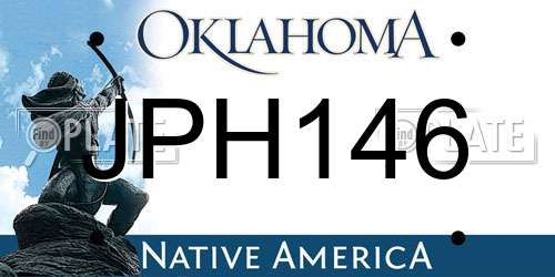 JPH146 Oklahoma License Plate