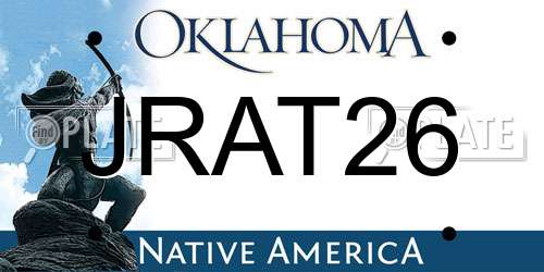 JRAT26 Oklahoma License Plate