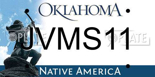 JVMS11 Oklahoma License Plate
