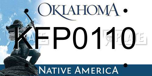 KFP0110 Oklahoma License Plate